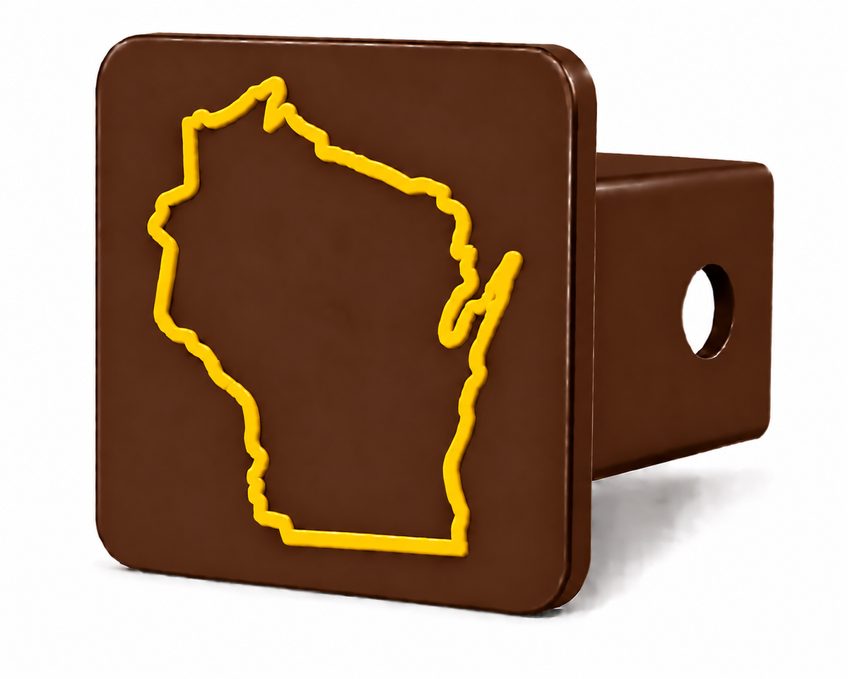 Wisconsin Spirit Hitch Cover – Durable Trailer Hitch Cover - 2"