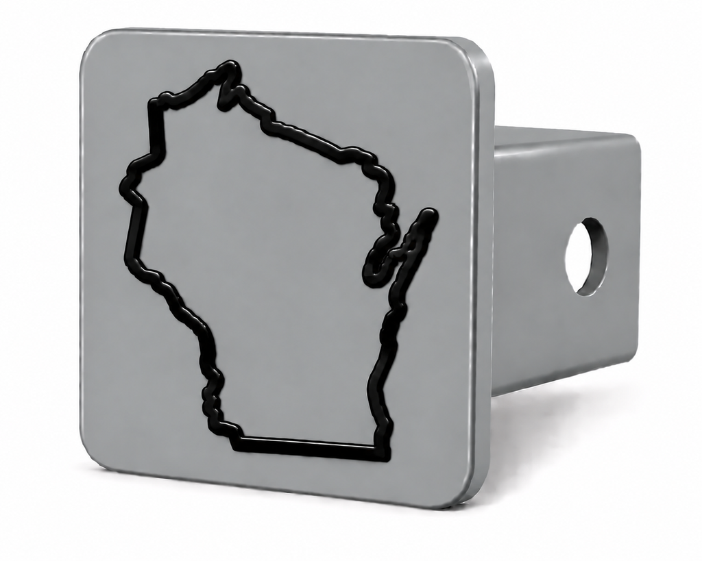 Wisconsin Spirit Hitch Cover – Durable Trailer Hitch Cover - 2"
