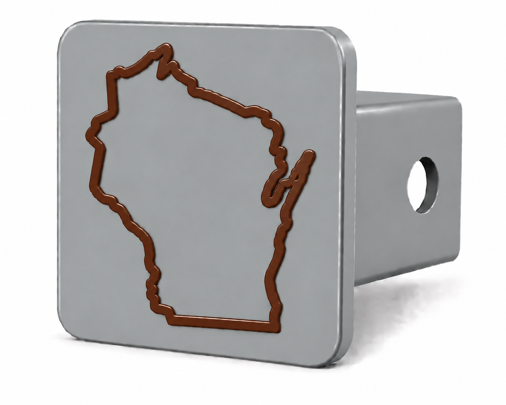 Wisconsin Spirit Hitch Cover – Durable Trailer Hitch Cover - 2"