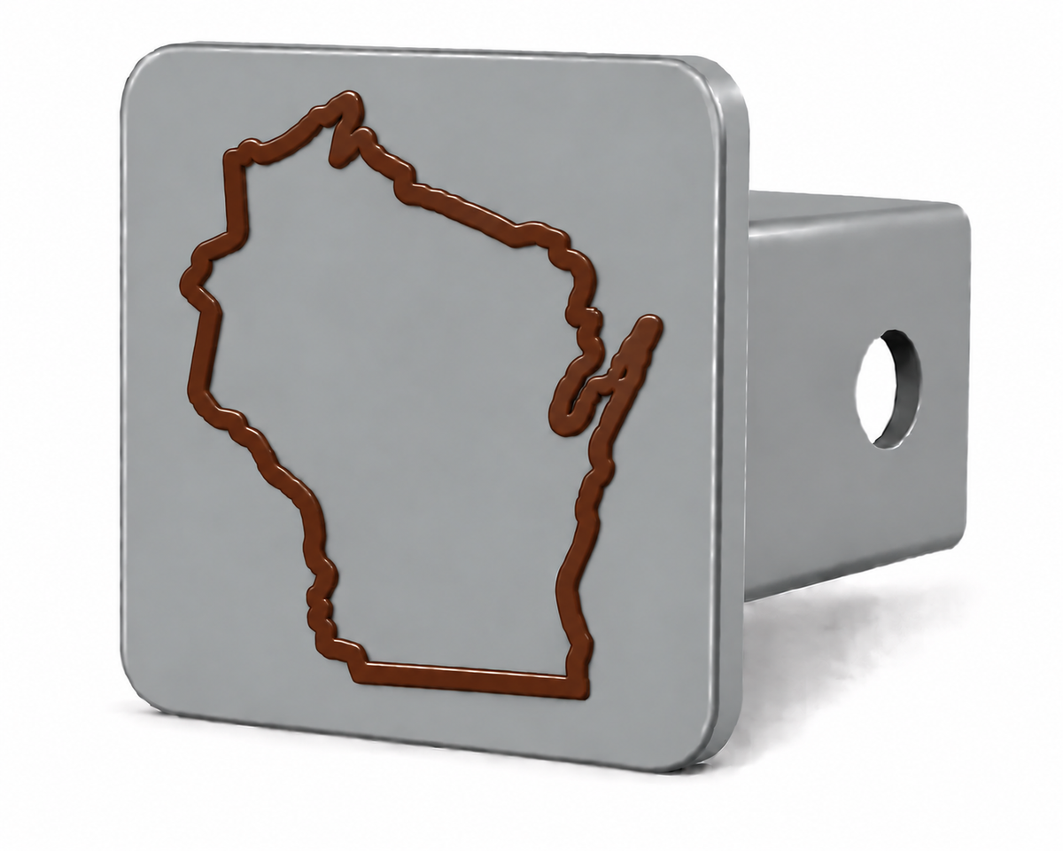 Wisconsin Spirit Hitch Cover – Durable Trailer Hitch Cover - 2"