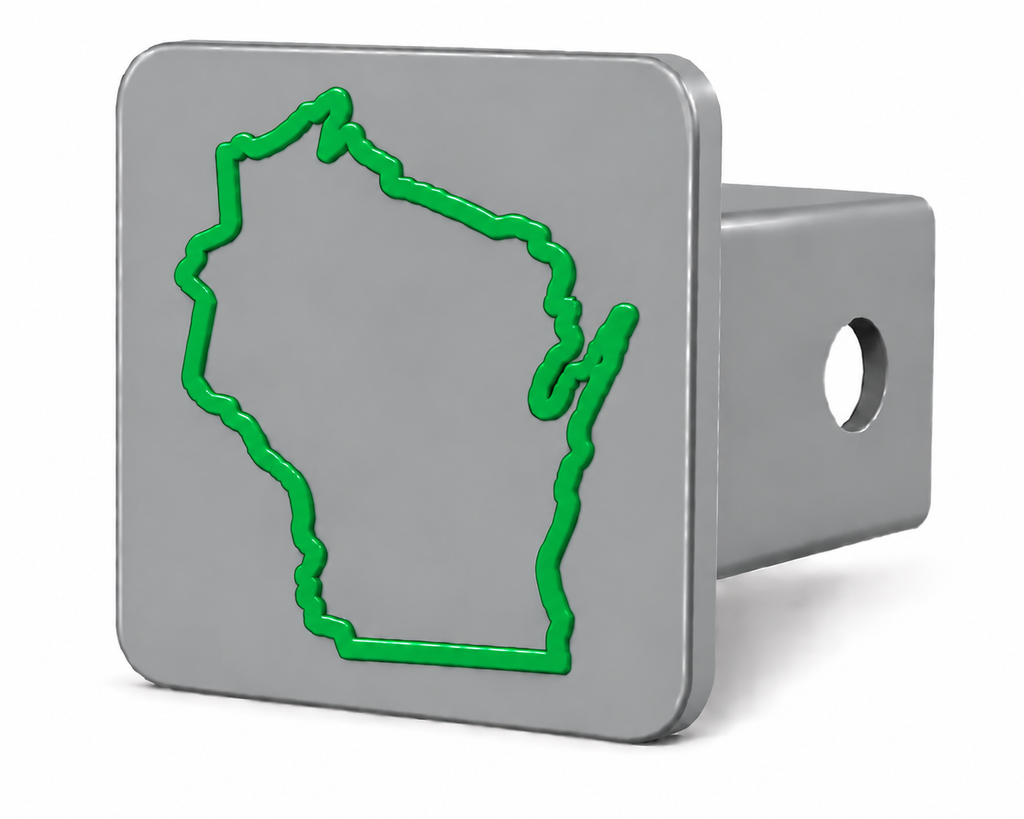 Wisconsin Spirit Hitch Cover – Durable Trailer Hitch Cover - 2"