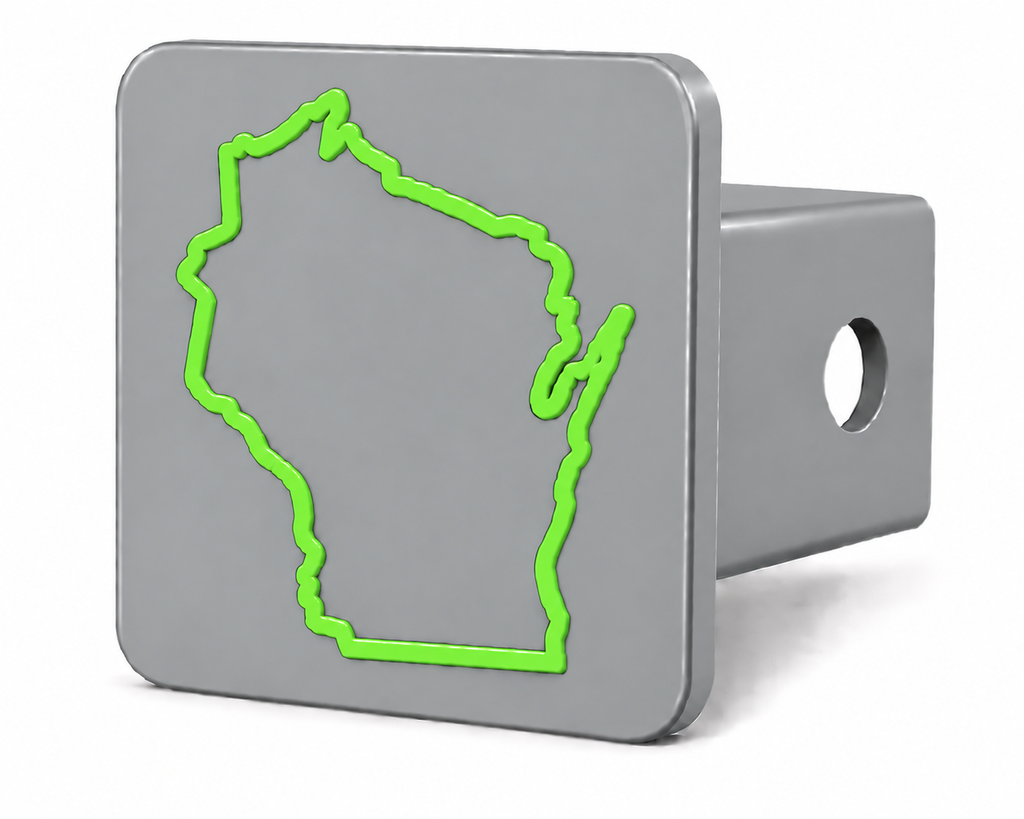 Wisconsin Spirit Hitch Cover – Durable Trailer Hitch Cover - 2"
