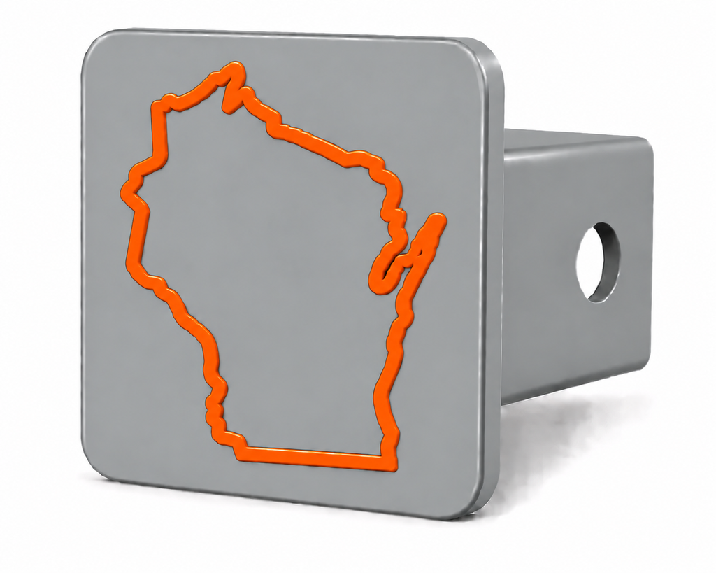 Wisconsin Spirit Hitch Cover – Durable Trailer Hitch Cover - 2"