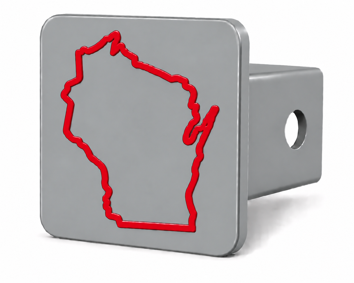 Wisconsin Spirit Hitch Cover – Durable Trailer Hitch Cover - 2"