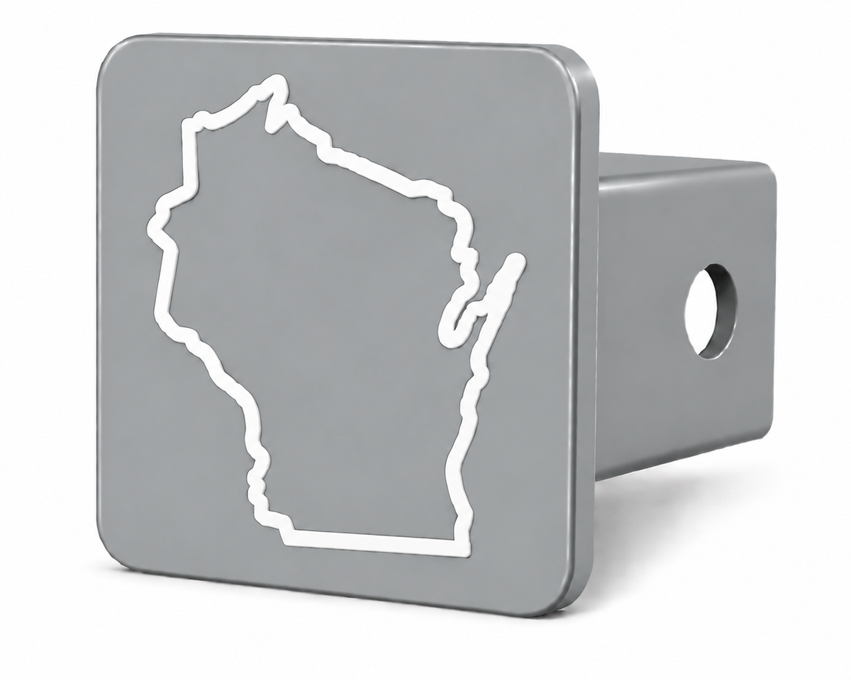 Wisconsin Spirit Hitch Cover – Durable Trailer Hitch Cover - 2"