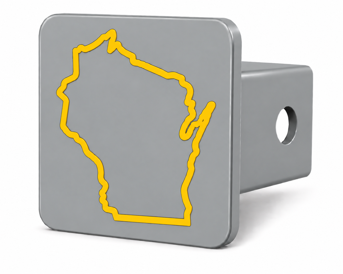 Wisconsin Spirit Hitch Cover – Durable Trailer Hitch Cover - 2"