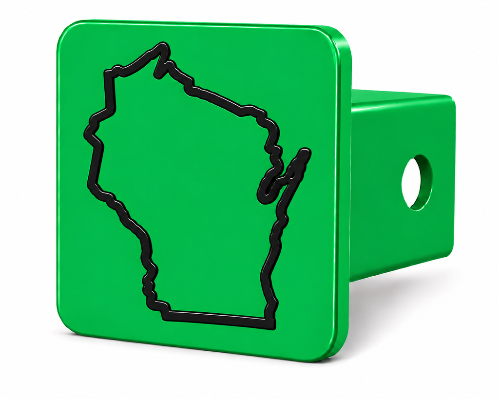 Wisconsin Spirit Hitch Cover – Durable Trailer Hitch Cover - 2"
