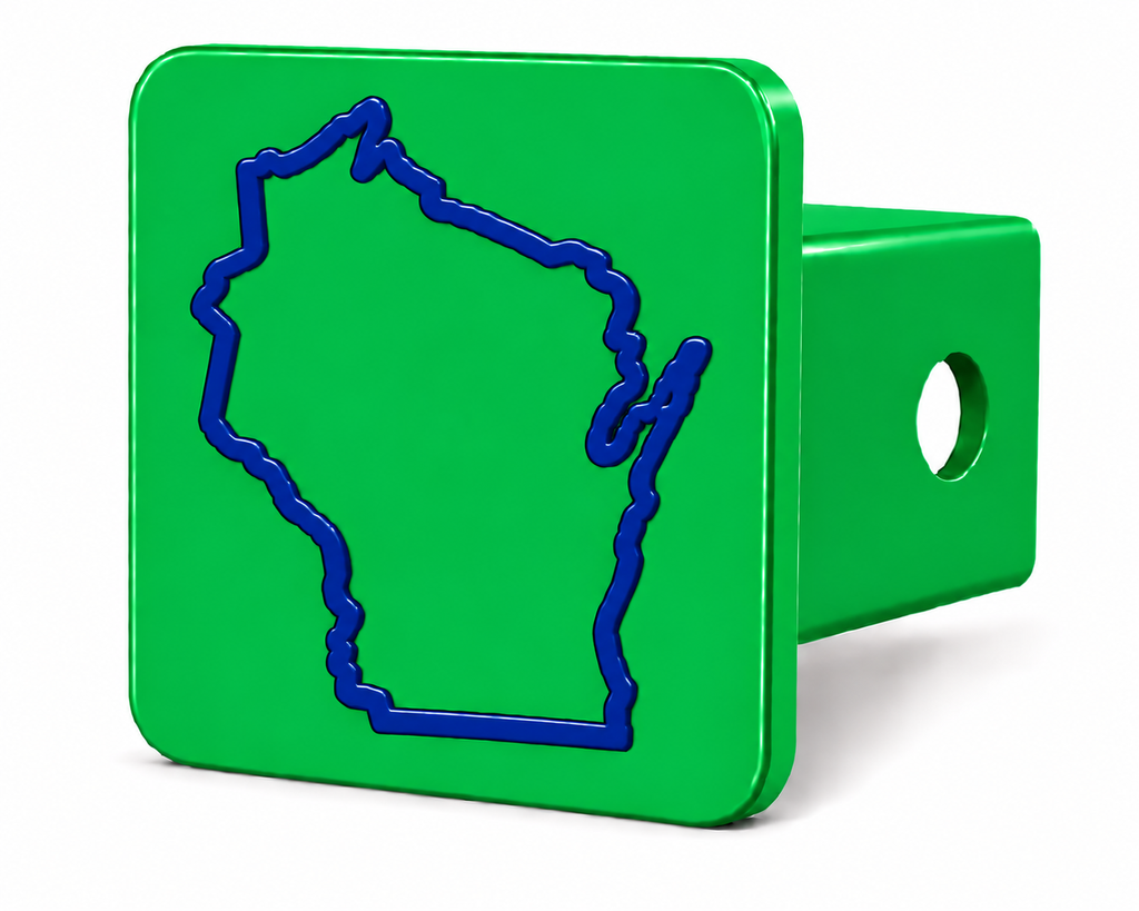 Wisconsin Spirit Hitch Cover – Durable Trailer Hitch Cover - 2"