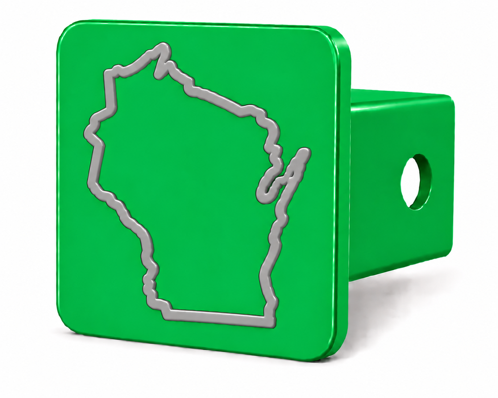 Wisconsin Spirit Hitch Cover – Durable Trailer Hitch Cover - 2"
