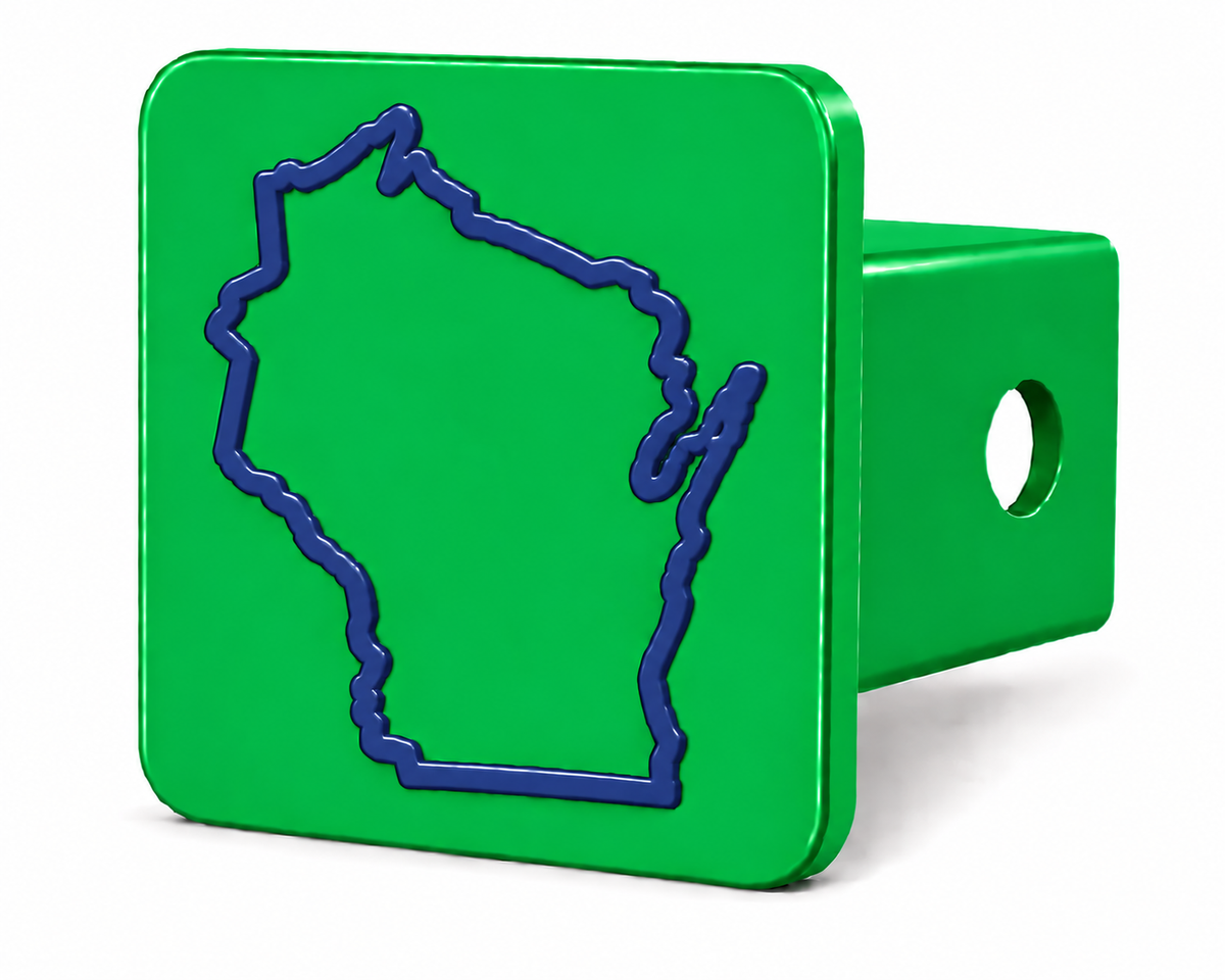 Wisconsin Spirit Hitch Cover – Durable Trailer Hitch Cover - 2"