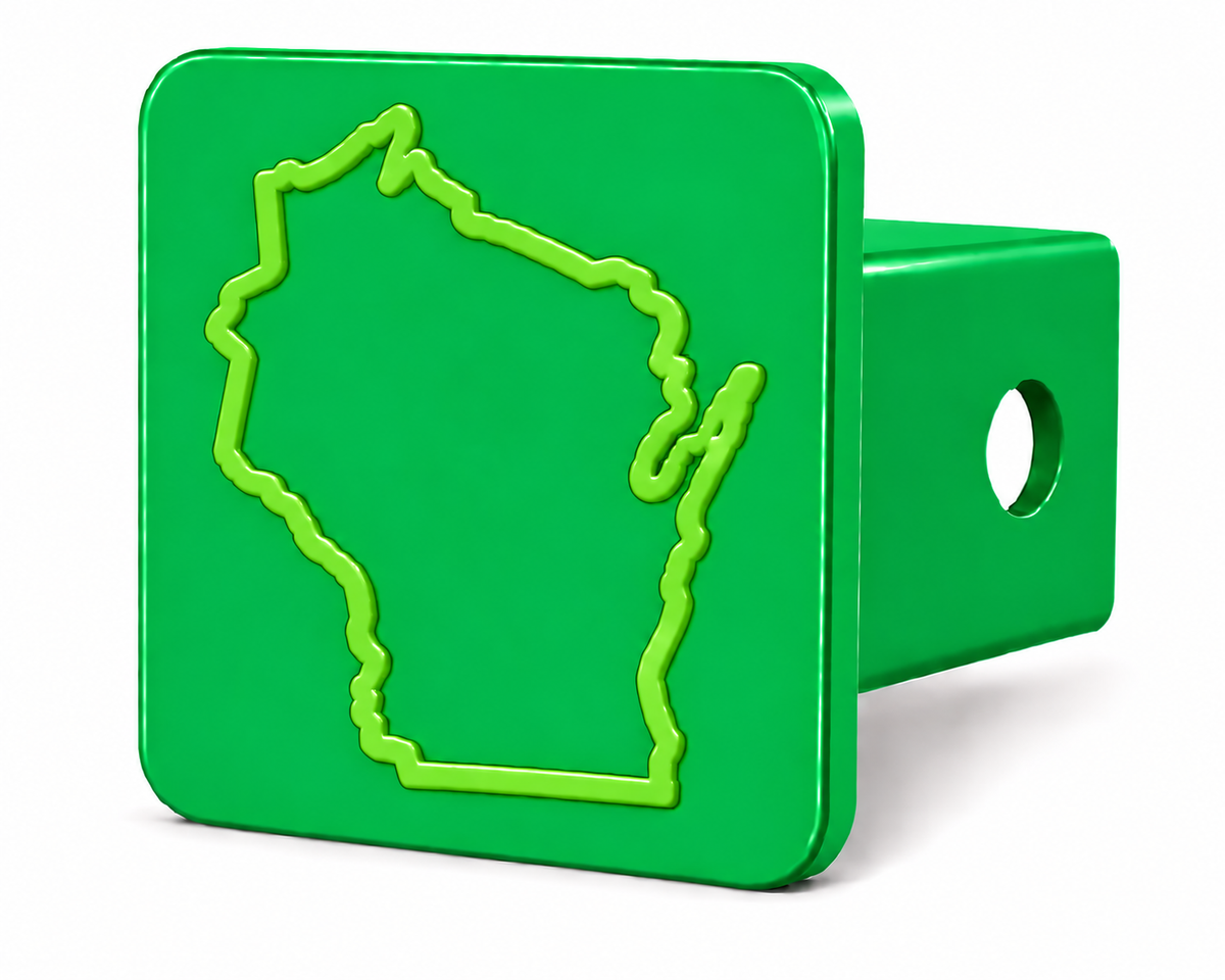 Wisconsin Spirit Hitch Cover – Durable Trailer Hitch Cover - 2"