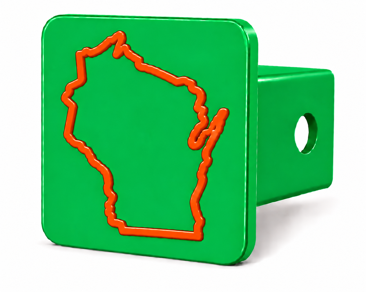 Wisconsin Spirit Hitch Cover – Durable Trailer Hitch Cover - 2"