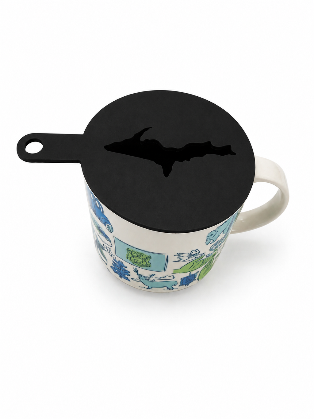 Michigan's Upper Peninsula Latte Coffee Art Topper