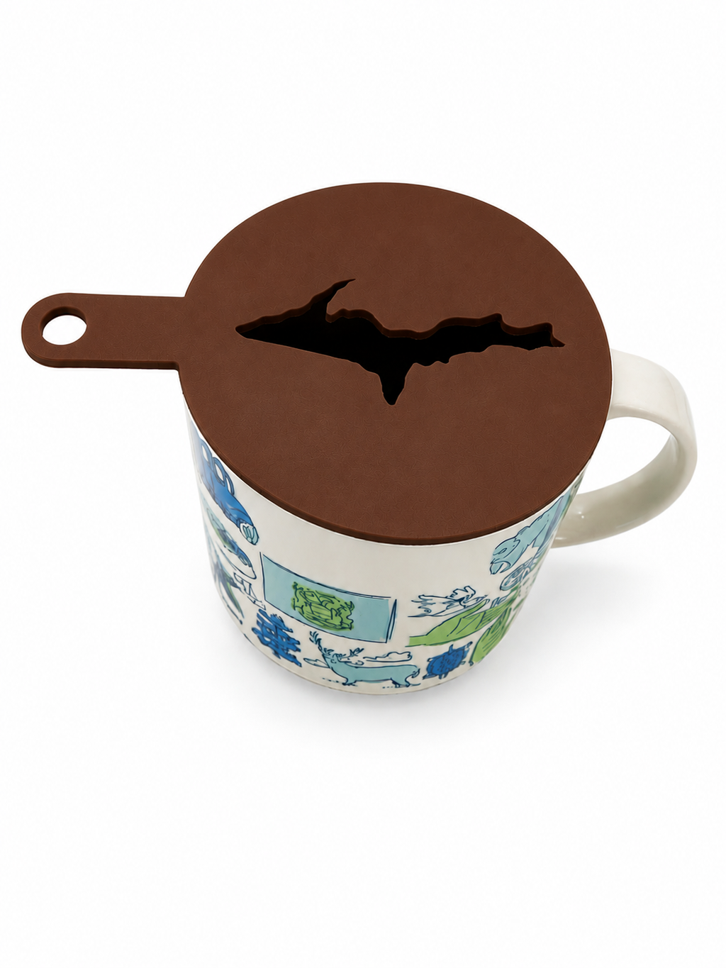 Michigan's Upper Peninsula Latte Coffee Art Topper