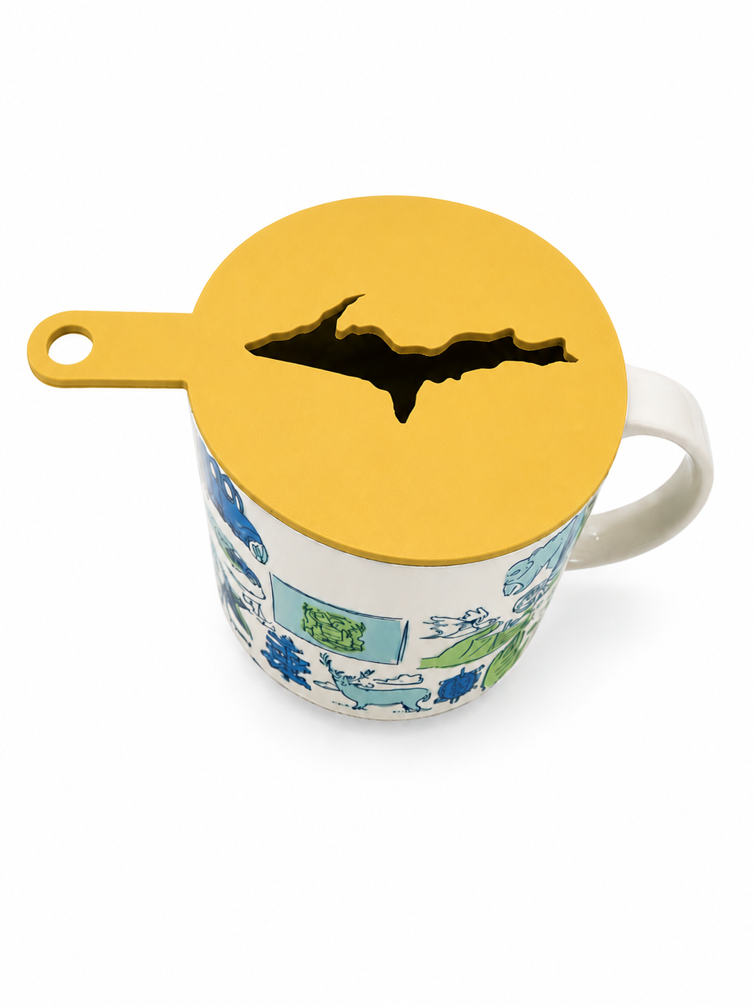 Michigan's Upper Peninsula Latte Coffee Art Topper
