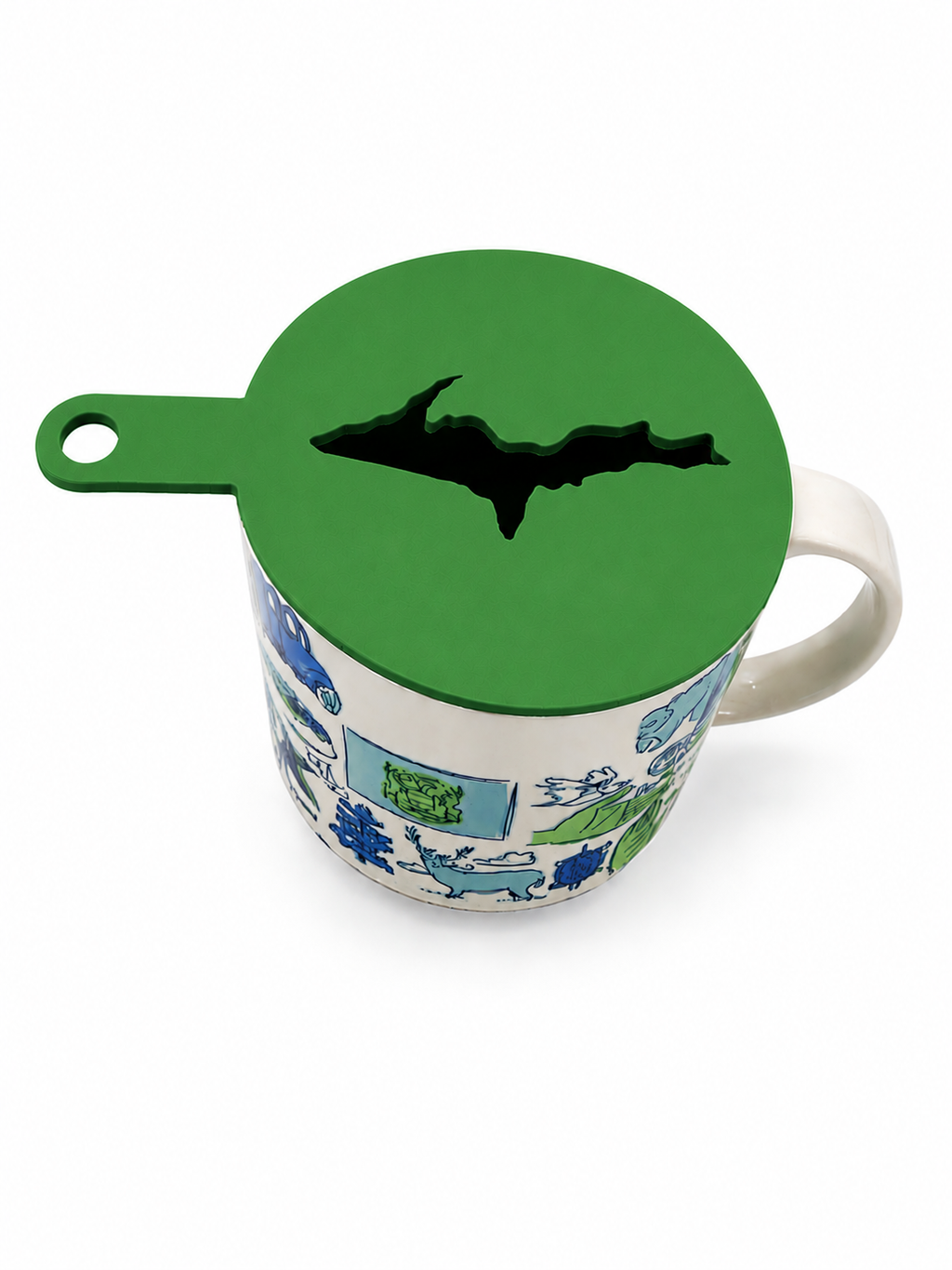Michigan's Upper Peninsula Latte Coffee Art Topper