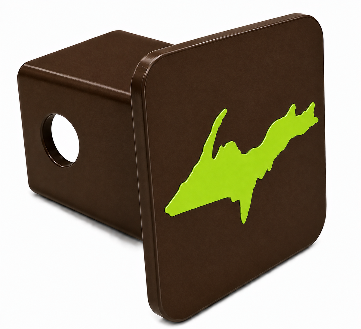 Small Yooper Spirit Hitch Cover - 2" - Upper Peninsula of Michigan