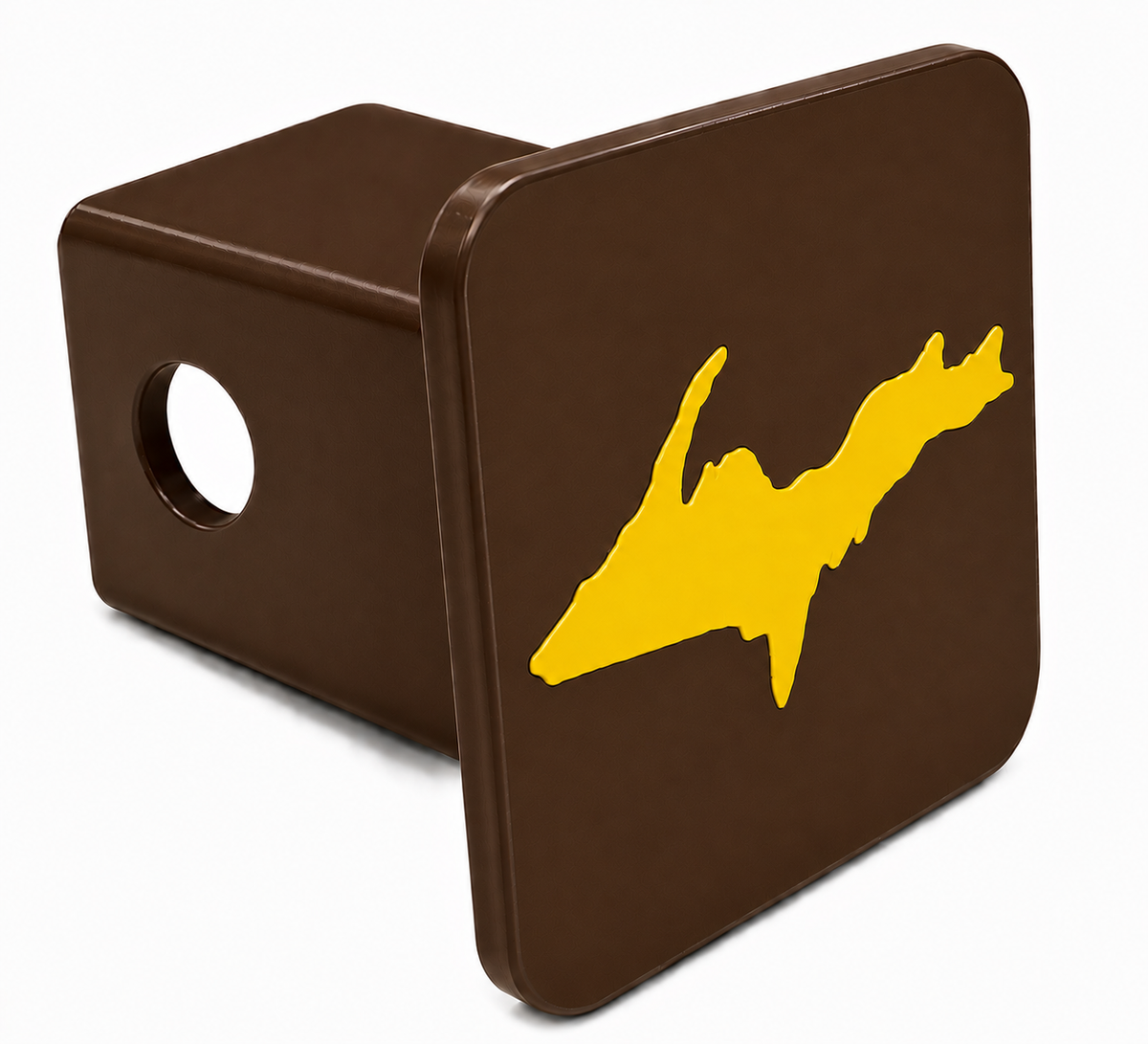 Small Yooper Spirit Hitch Cover - 2" - Upper Peninsula of Michigan