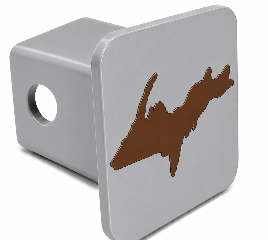 Small Yooper Spirit Hitch Cover - 2" - Upper Peninsula of Michigan