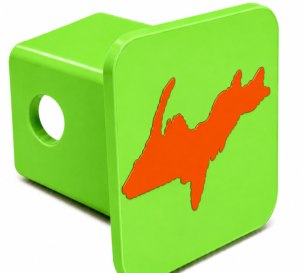 Small Yooper Spirit Hitch Cover - 2" - Upper Peninsula of Michigan