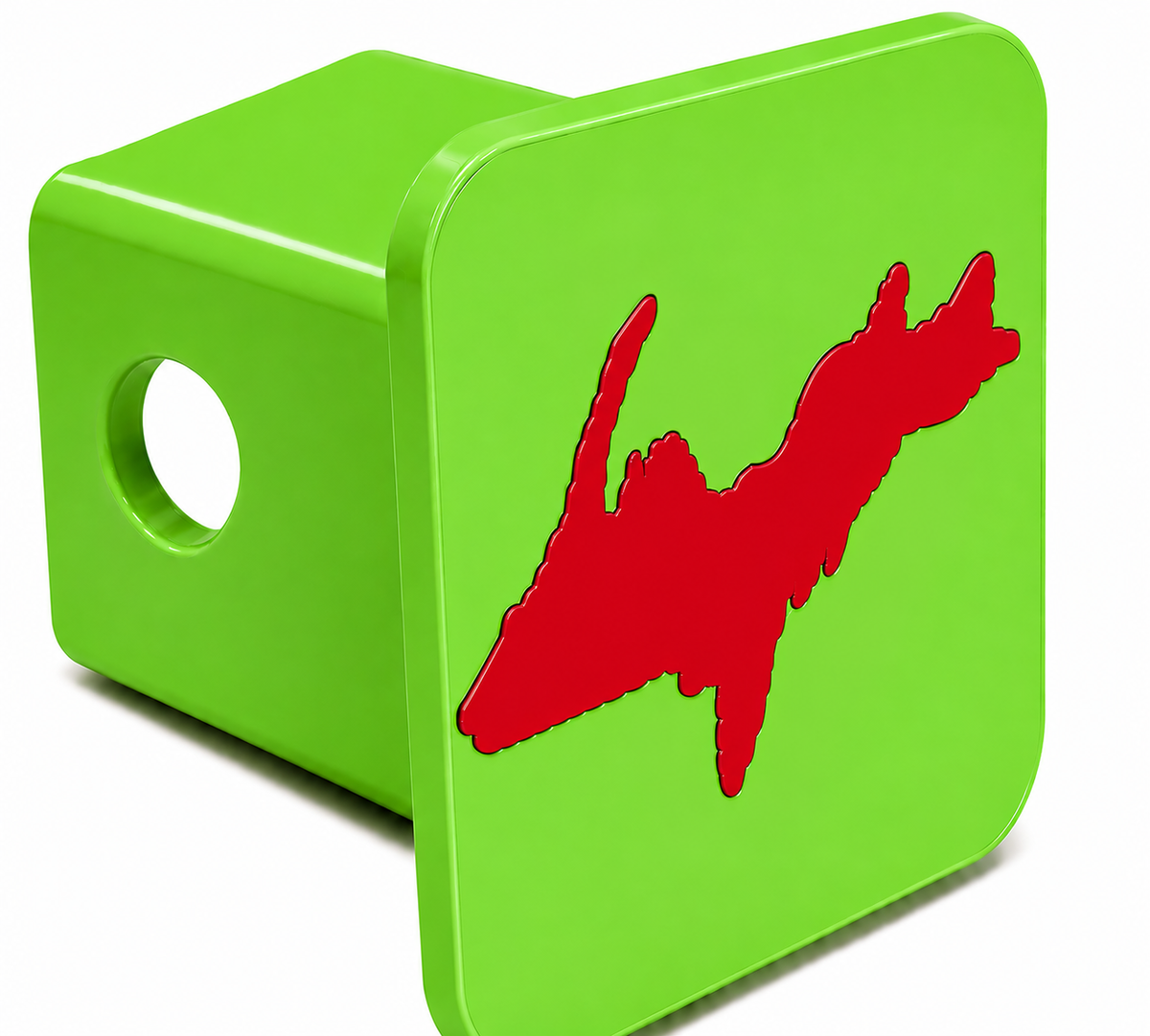Small Yooper Spirit Hitch Cover - 2" - Upper Peninsula of Michigan