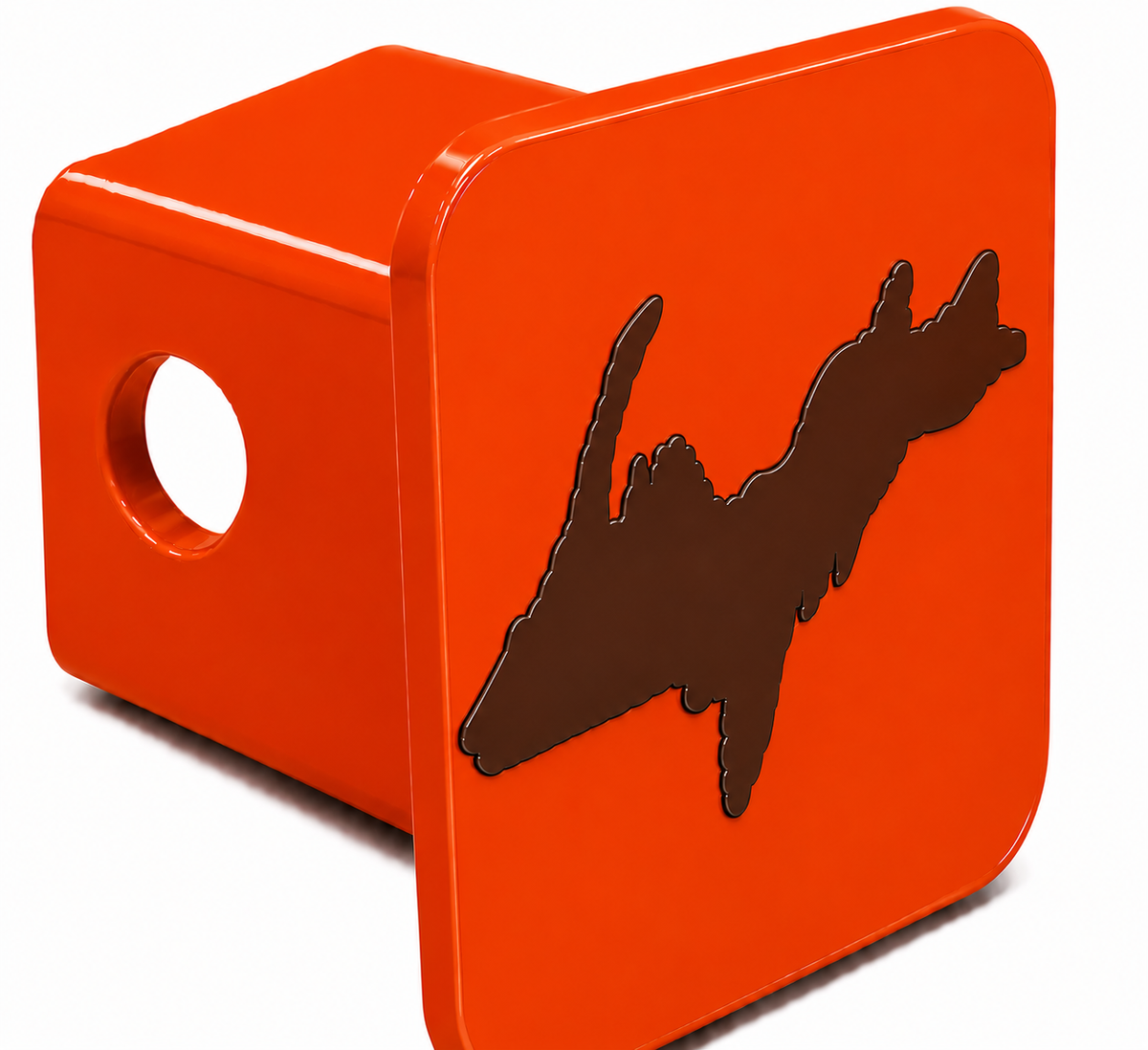 Small Yooper Spirit Hitch Cover - 2" - Upper Peninsula of Michigan