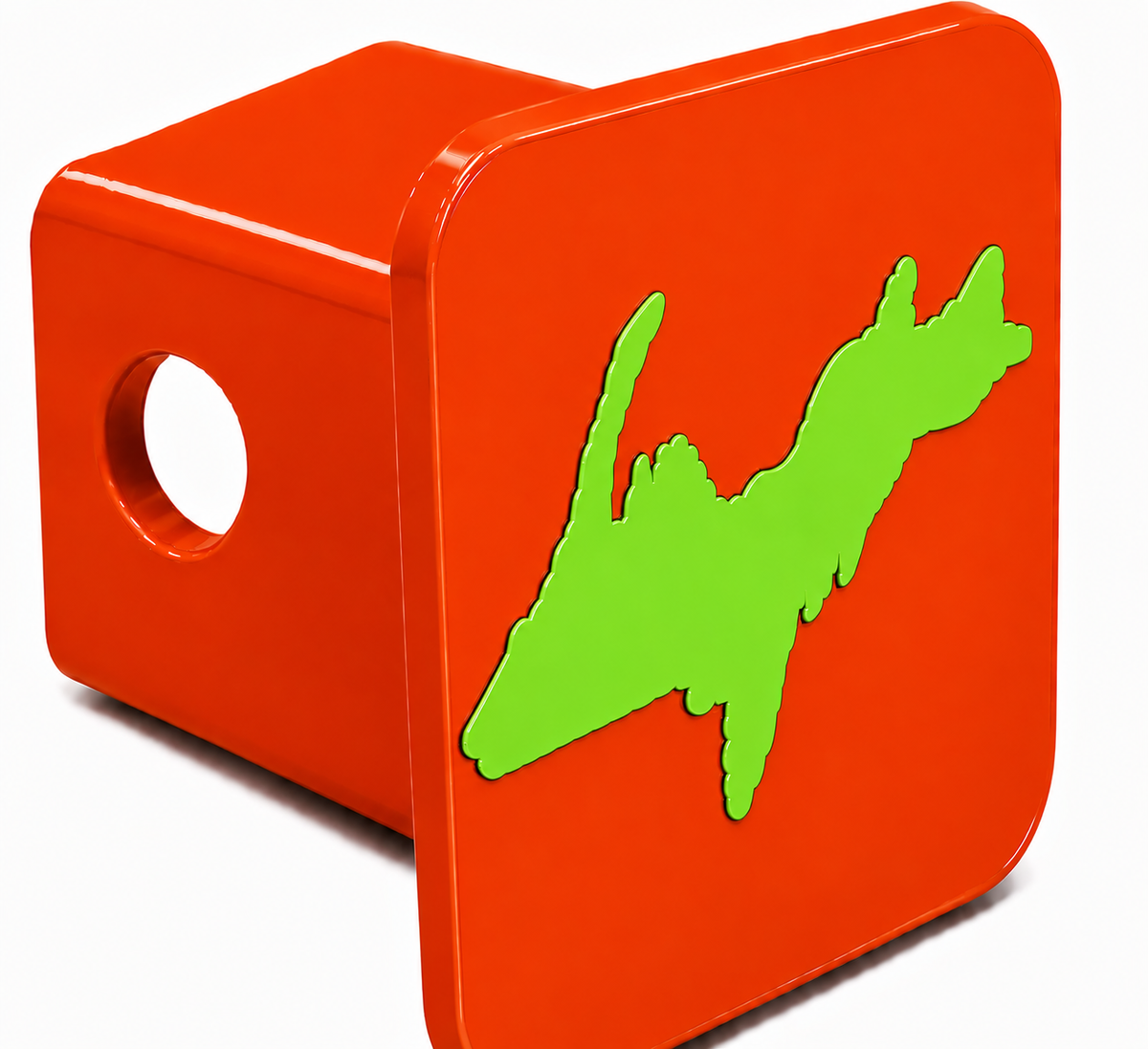 Small Yooper Spirit Hitch Cover - 2" - Upper Peninsula of Michigan