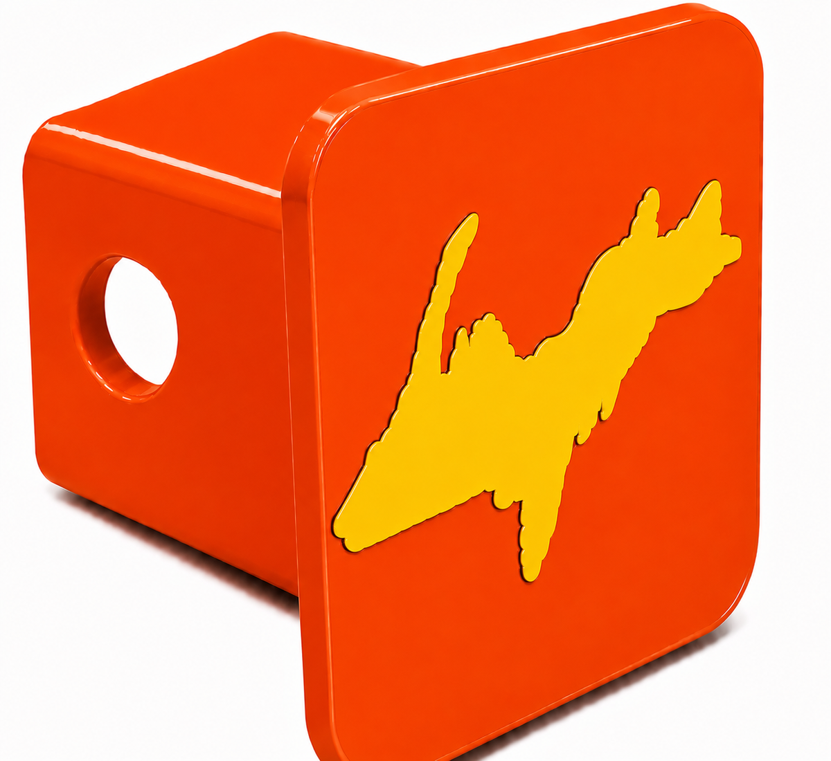 Small Yooper Spirit Hitch Cover - 2" - Upper Peninsula of Michigan