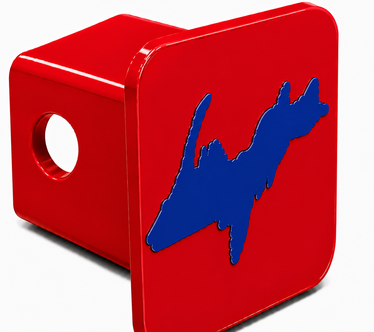 Small Yooper Spirit Hitch Cover - 2" - Upper Peninsula of Michigan