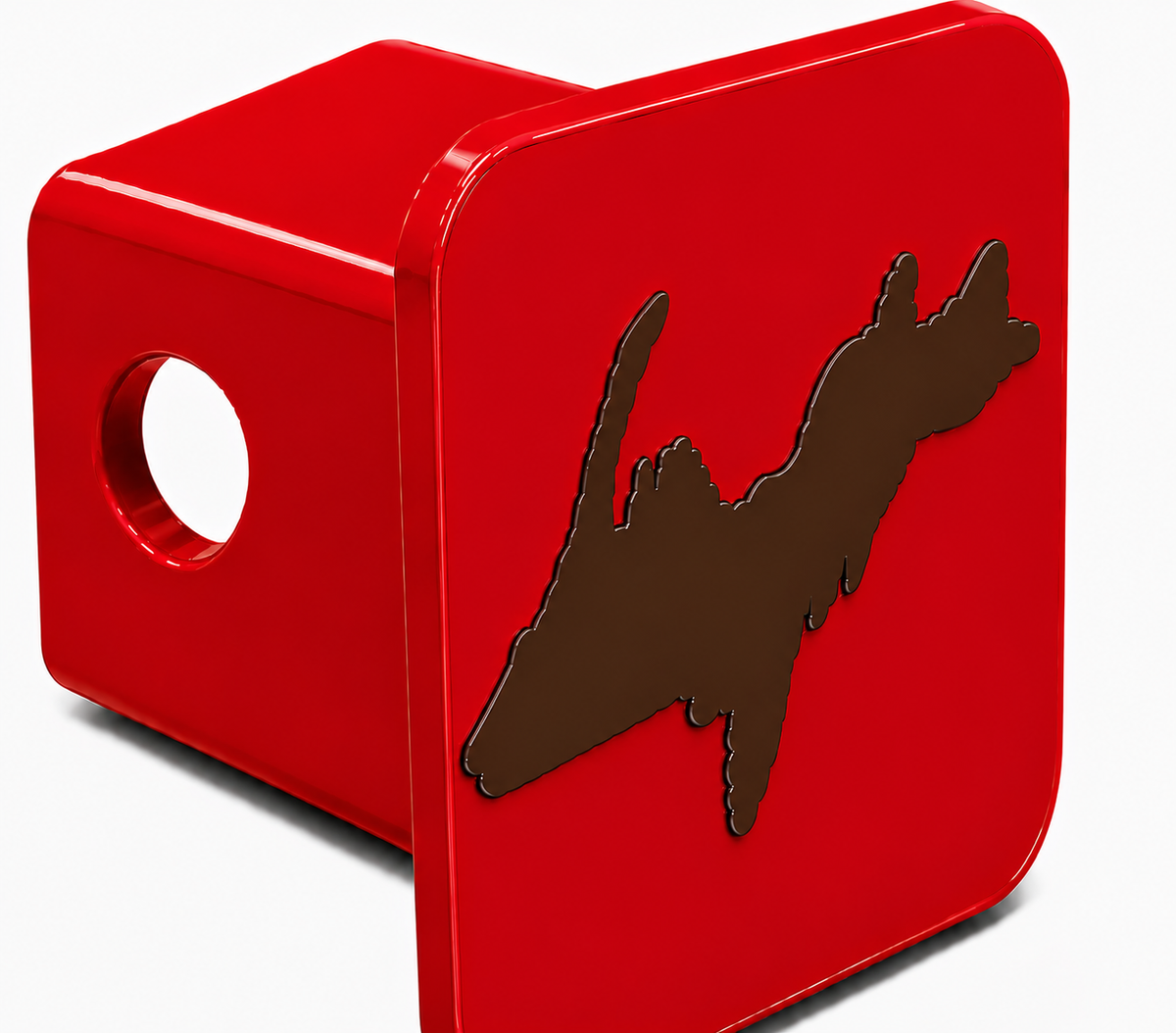 Small Yooper Spirit Hitch Cover - 2" - Upper Peninsula of Michigan