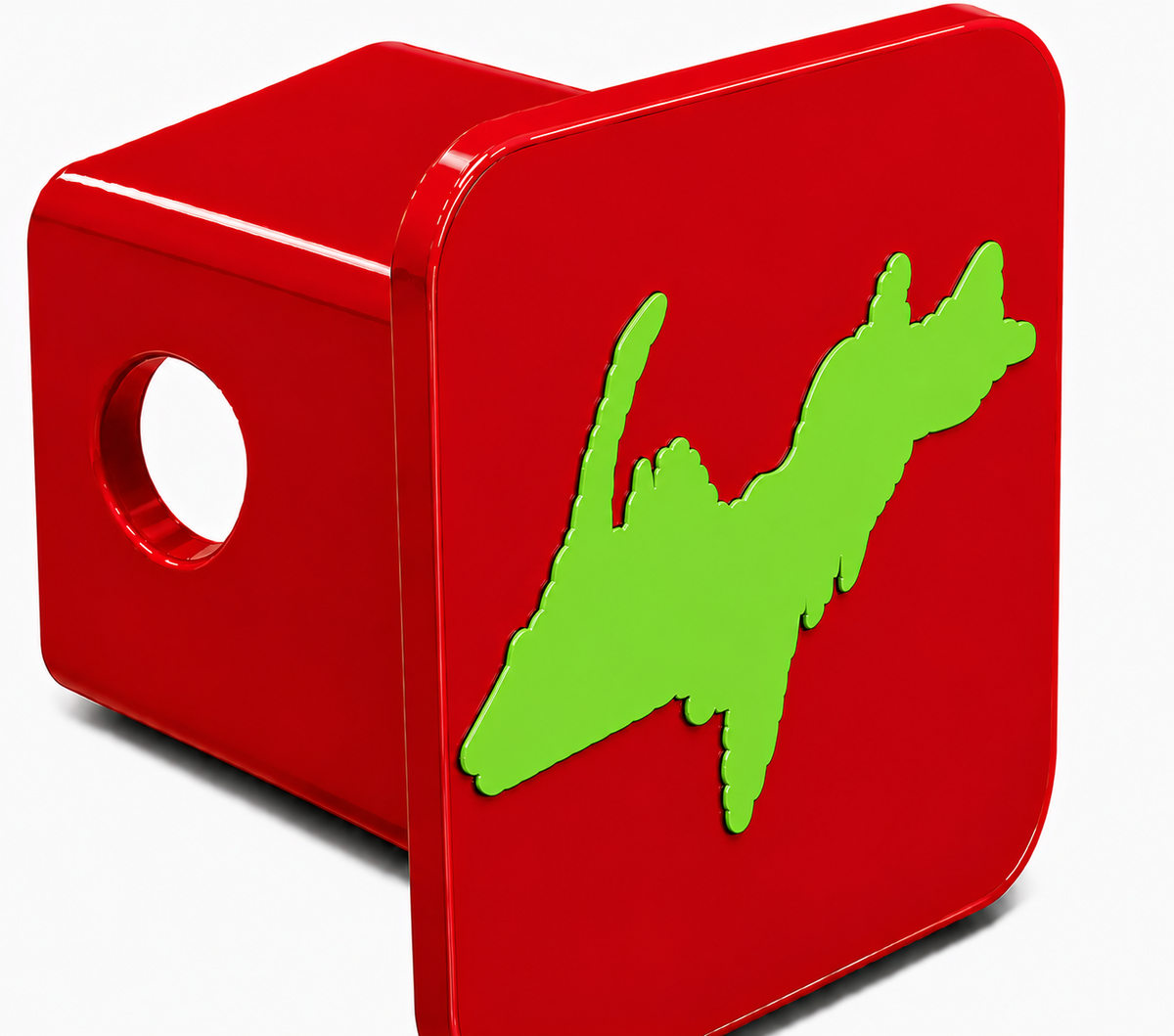 Small Yooper Spirit Hitch Cover - 2" - Upper Peninsula of Michigan