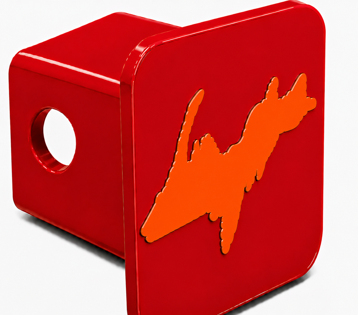 Small Yooper Spirit Hitch Cover - 2" - Upper Peninsula of Michigan
