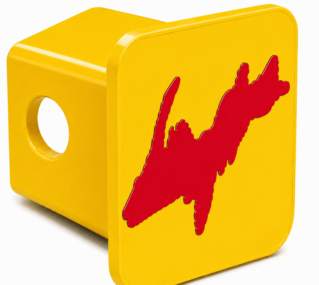 Small Yooper Spirit Hitch Cover - 2" - Upper Peninsula of Michigan