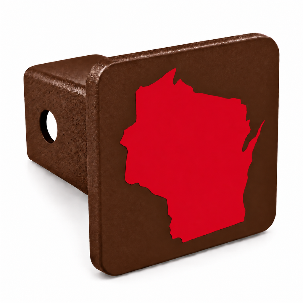 Wisconsin Spirit Hitch Cover – Durable Trailer Hitch Cover - 2"